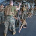 US Marines Simulated Fire Mission on USS Iwo Jima