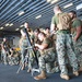 US Marines Simulated Fire Mission on USS Iwo Jima
