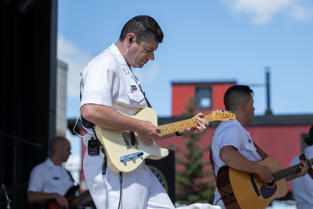 The Navy Band Country Current performs at the Minnesota State Fair