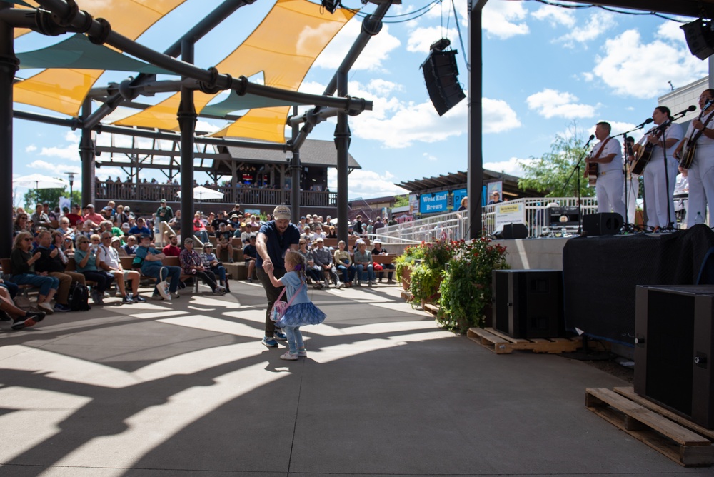 The Navy Band Country Current performs at the Minnesota State Fair