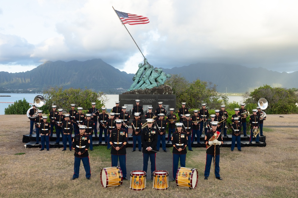 2025 MARFORPAC Band section group photo