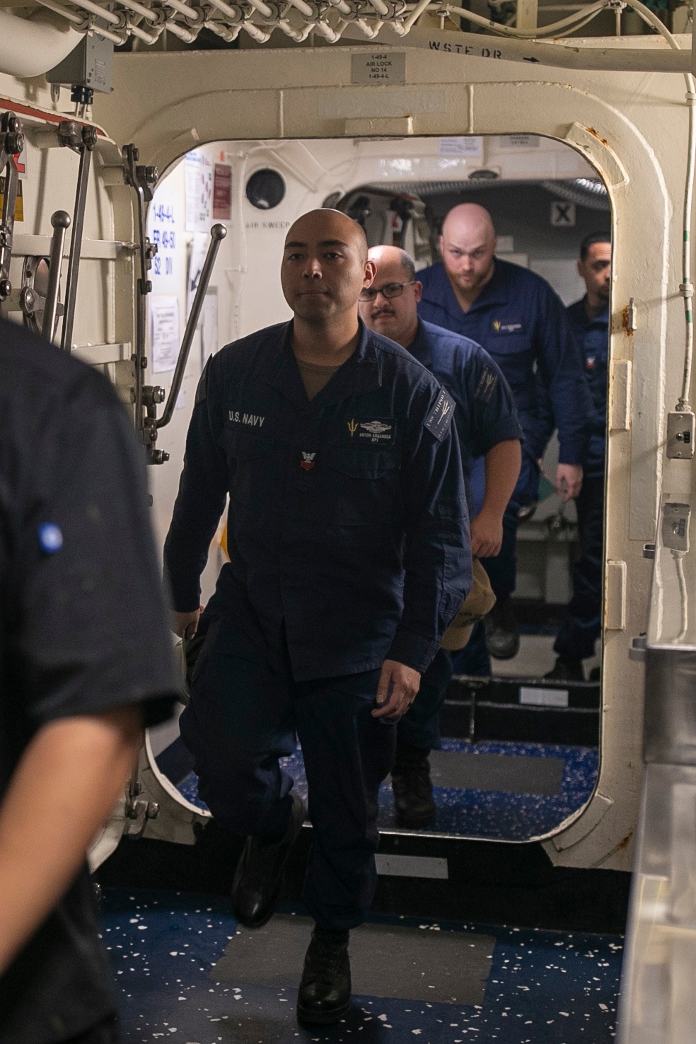 Tripoli Sailors Conduct Mass Egress Drill