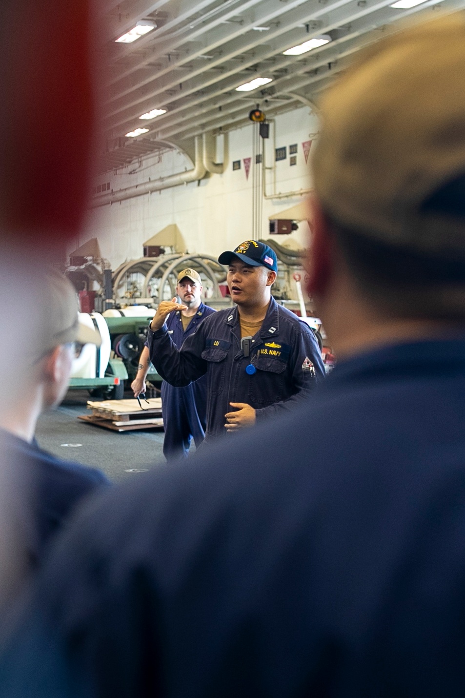 Tripoli Sailors Conduct Mass Egress Drill