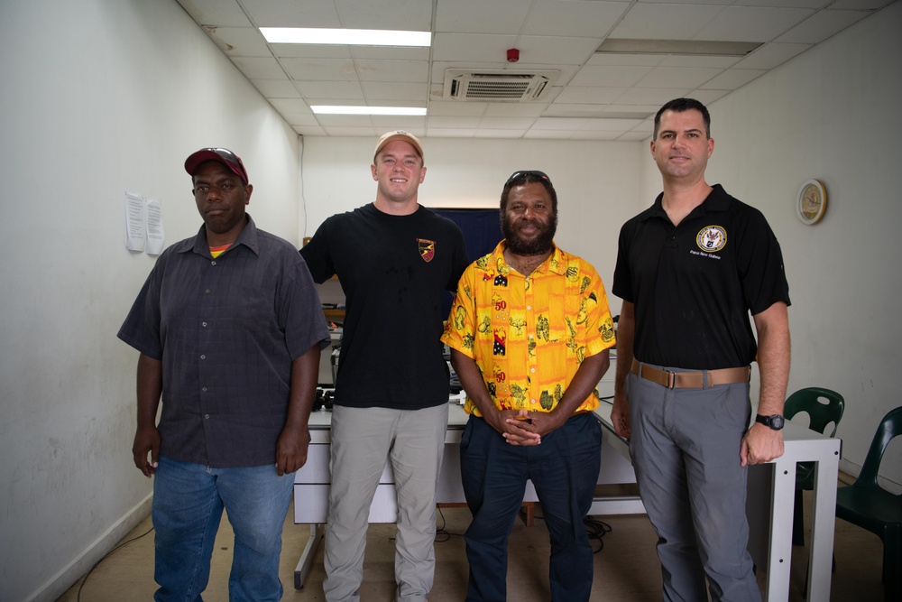 DPAA Mission 25-4PG leadership meet with local radio station