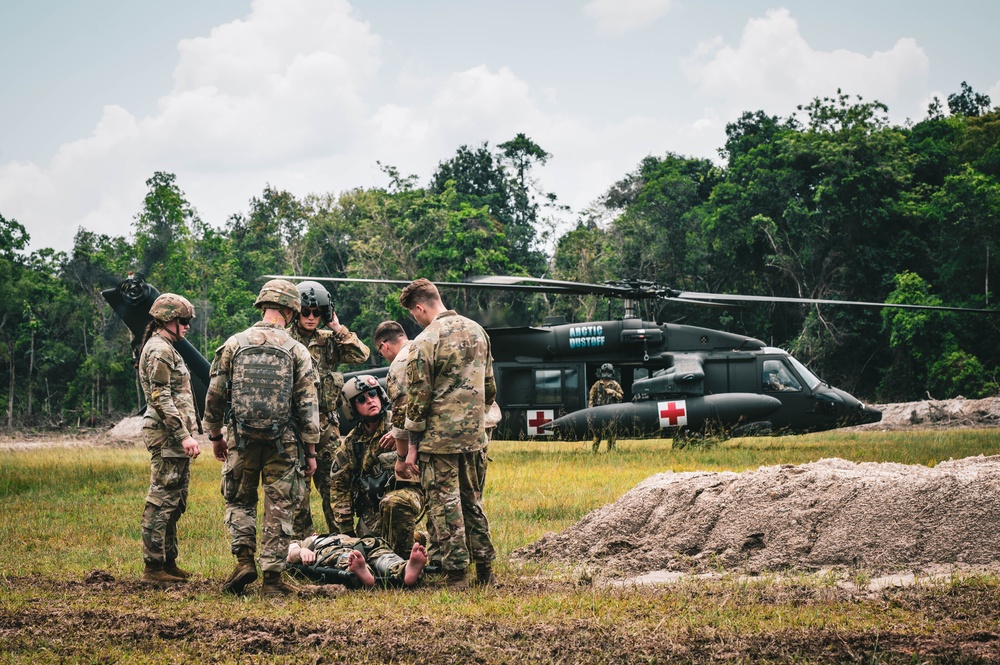 11th Airborne Division conducts MEDEVAC training during SGS 25