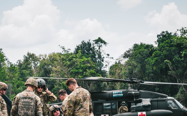 11th Airborne Division conducts MEDEVAC training during SGS 25