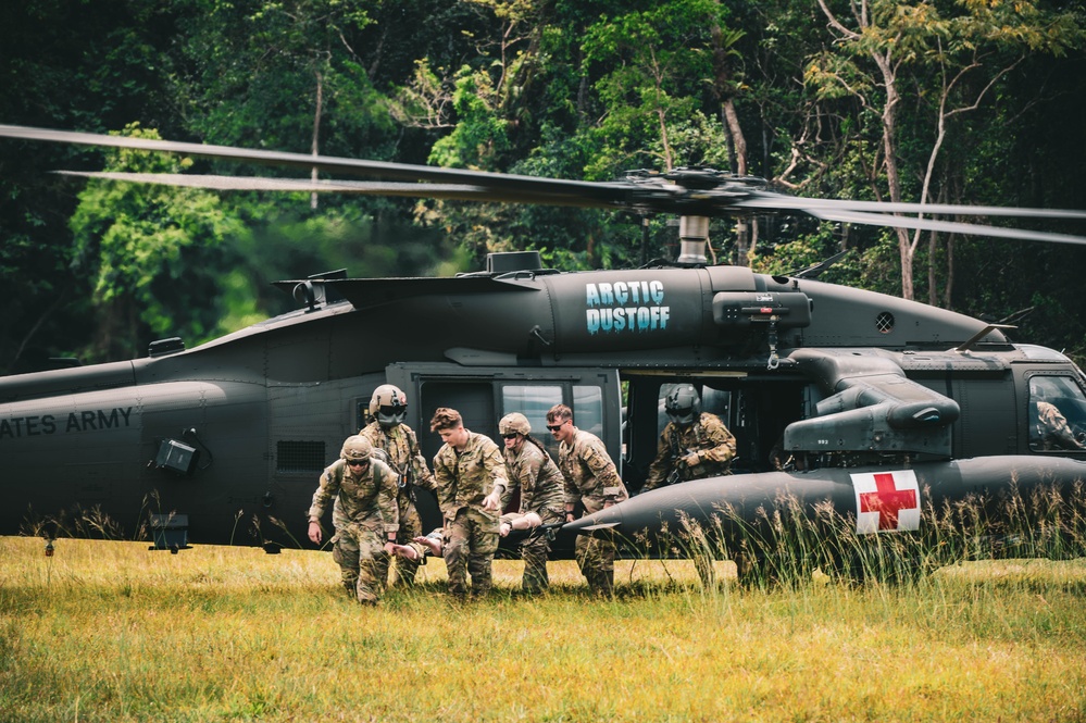 11th Airborne Division conducts MEDEVAC training during SGS 25