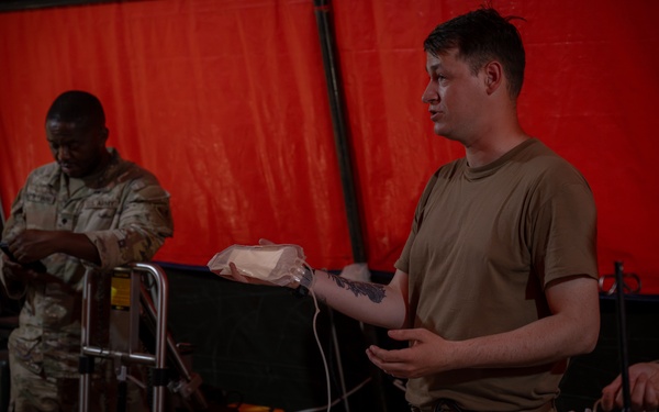 U.S. Army Trains on Blood Transfusion Techniques During Super Garuda Shield&amp;#xA;