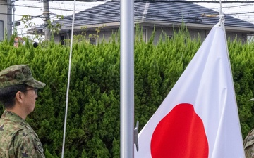 Yama Sakura 89 Ceremonial Flag Raising