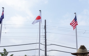 Yama Sakura 89 Ceremonial Flag Raising