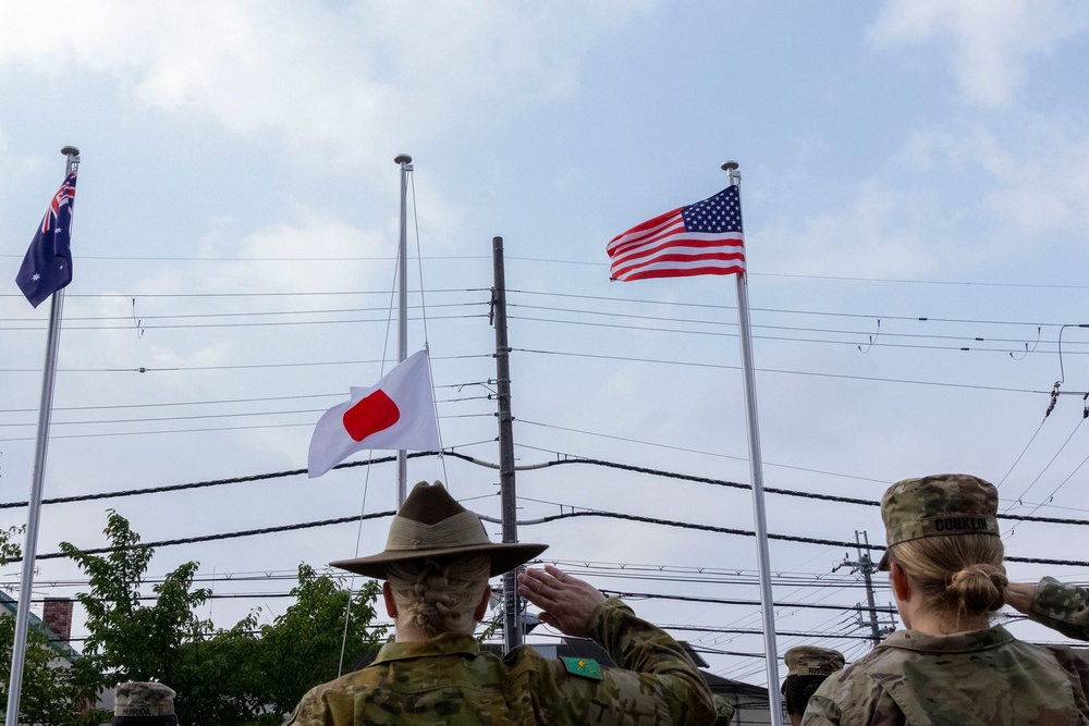 Yama Sakura 89 Ceremonial Flag Raising