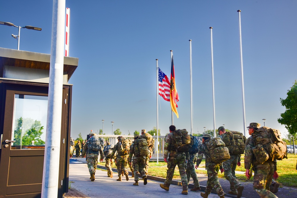 7th Army NCOA Participates in Ruck and Swim for GAFPB