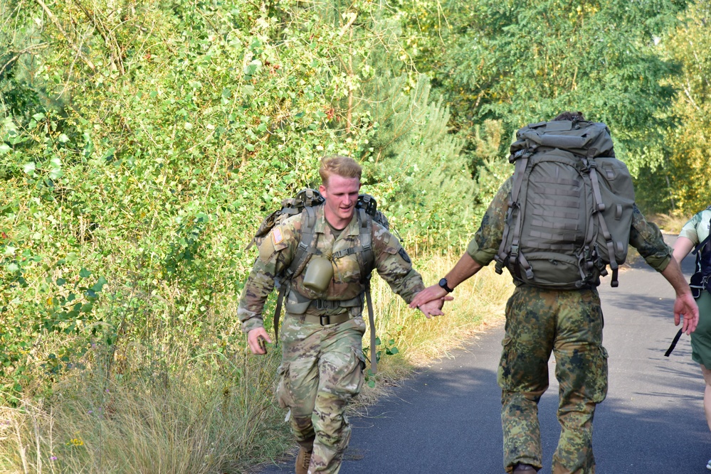 7th Army NCOA Participates in Ruck and Swim for GAFPB