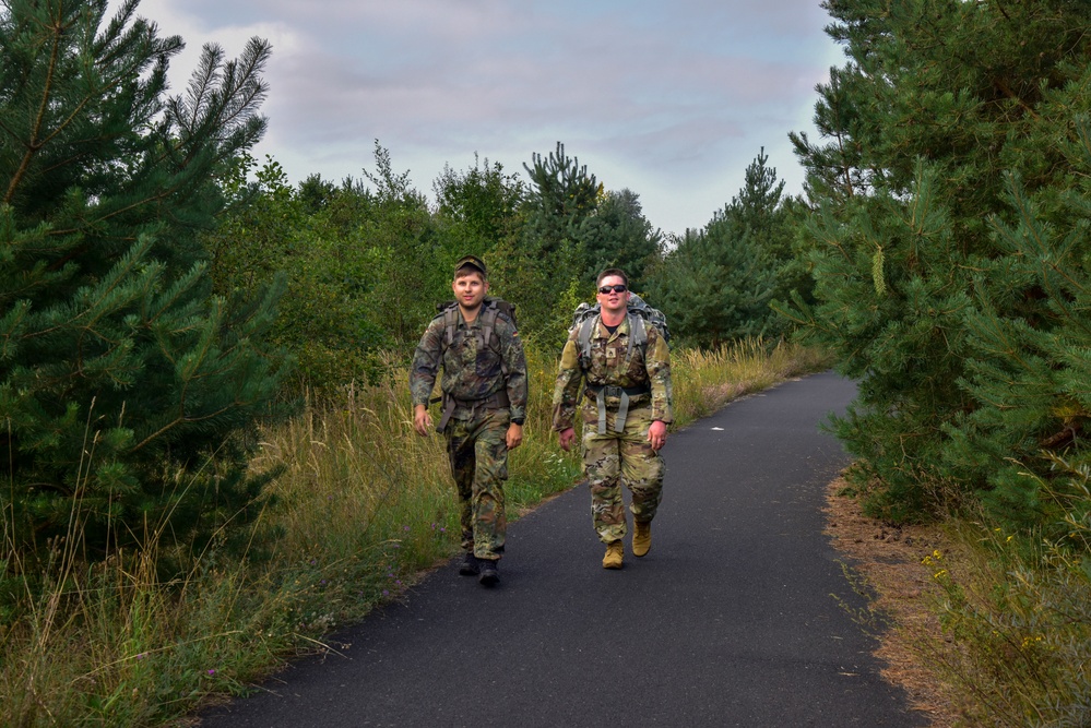7th Army NCOA Participates in Ruck and Swim for GAFPB
