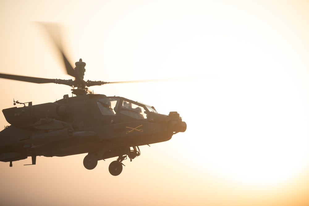 Estonian Defense Forces train with Task Force Nighthawk in an Apache Live Fire Exercise