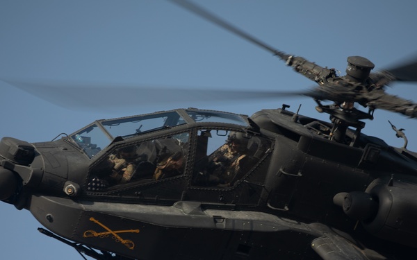 Estonian Defense Forces train with Task Force Nighthawk in an Apache Live Fire Exercise