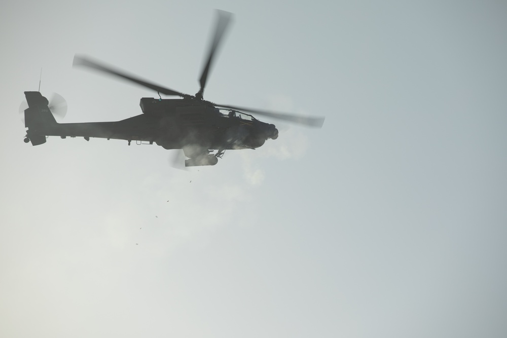 Estonian Defense Forces train with Task Force Nighthawk in an Apache Live Fire Exercise