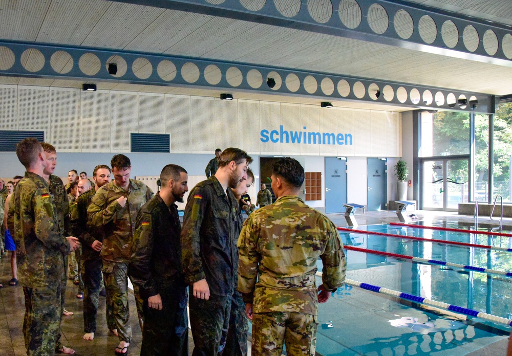7th Army NCOA Participates in Ruck and Swim for GAFPB