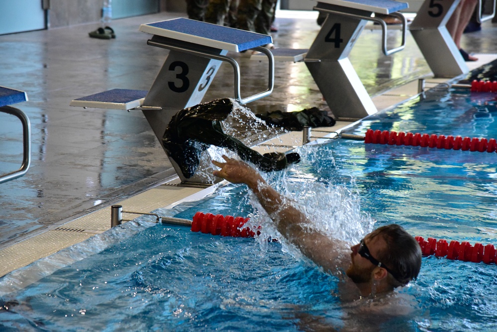 7th Army NCOA Participates in Ruck and Swim for GAFPB