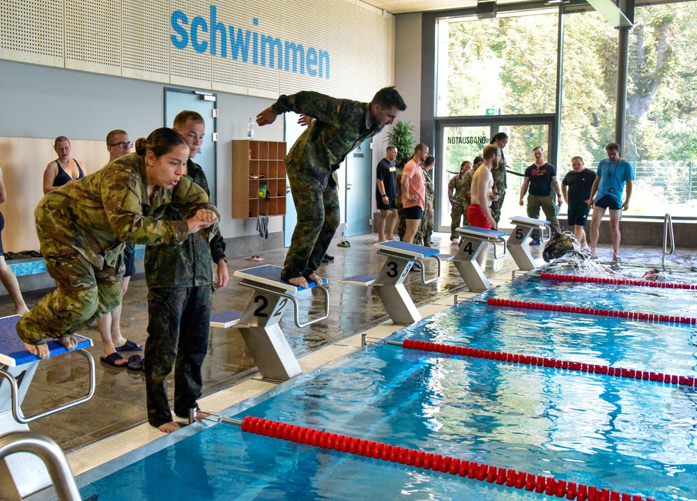 7th Army NCOA Participates in Ruck and Swim for GAFPB