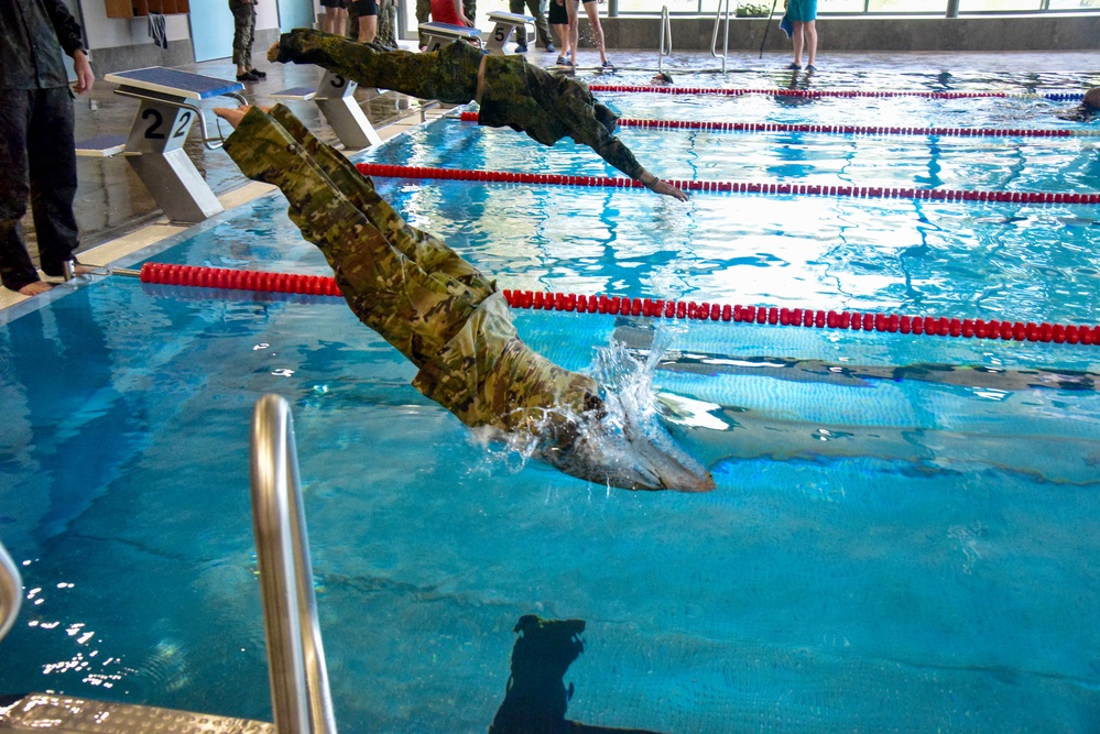 7th Army NCOA Participates in Ruck and Swim for GAFPB