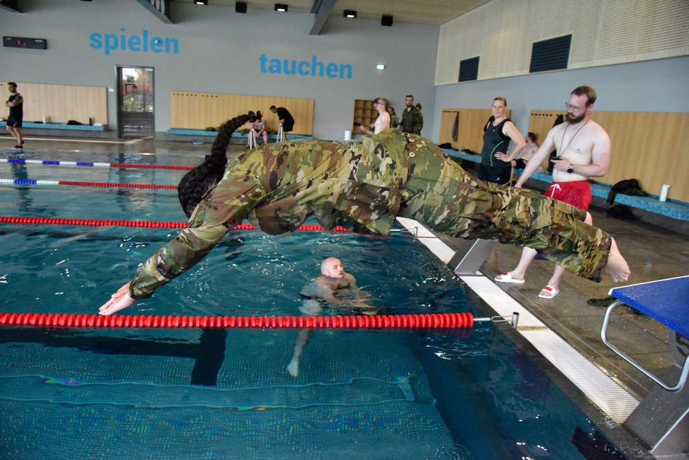 7th Army NCOA Participates in Ruck and Swim for GAFPB