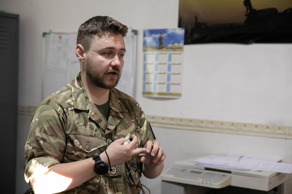 Coalition Forces instruct Information Operations Class