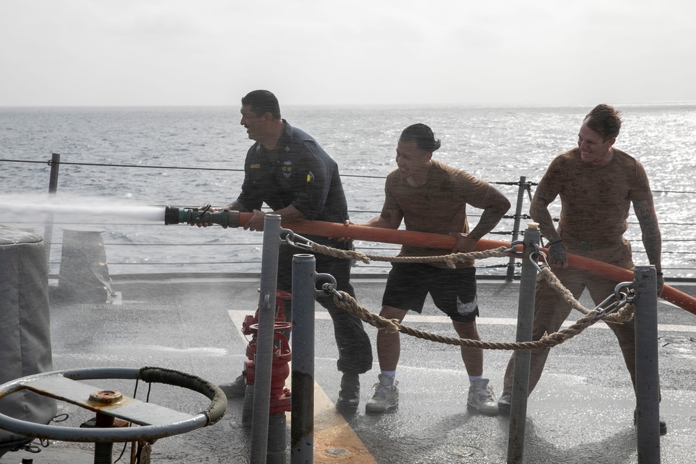 USS Fitzgerald Fresh Water Wash Down