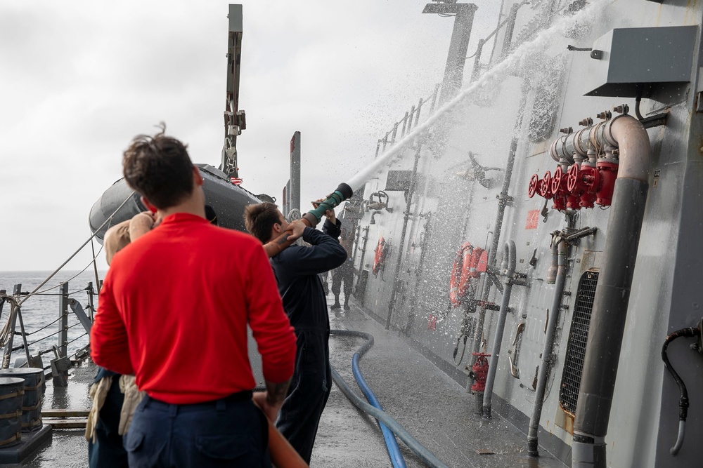USS Fitzgerald Fresh Water Wash Down