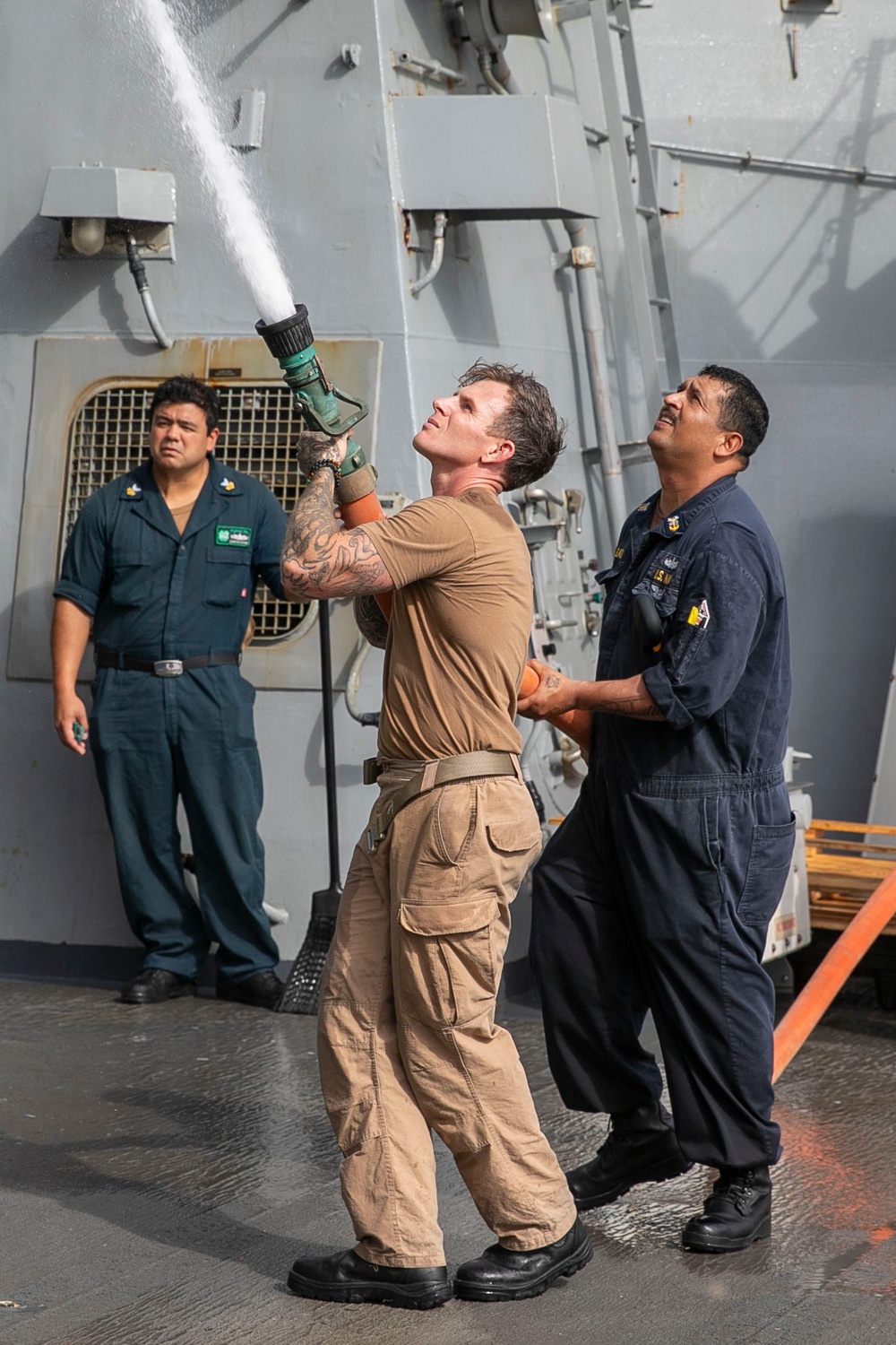 USS Fitzgerald Fresh Water Wash Down