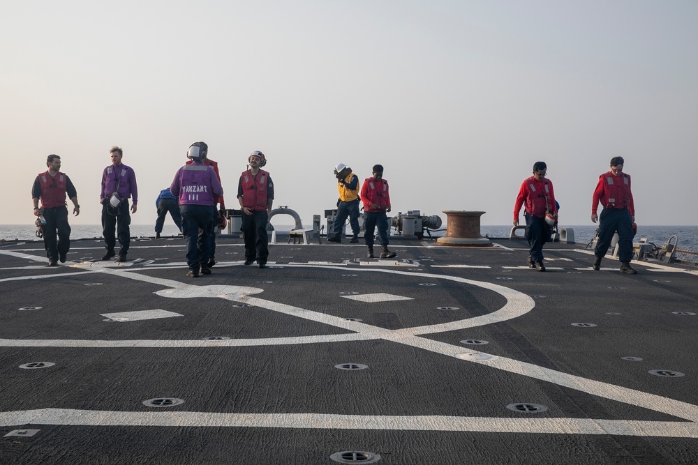 USS Fitzgerald Flight Ops