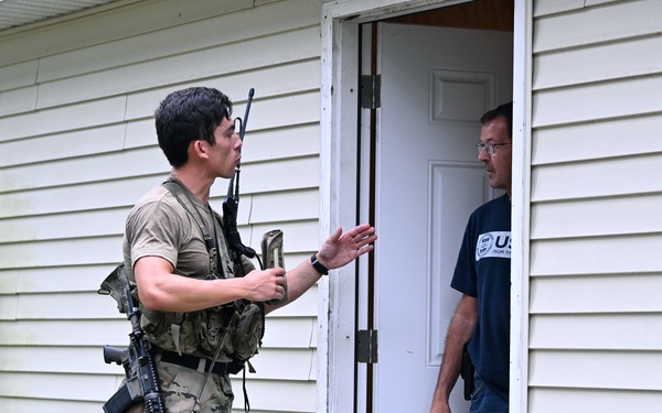 Civil Afffairs Students Take Part in Operation Sluss-Tiller Exercise