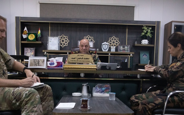 Joint Collision Advisory Team Meets with the Ministry of Peshmerga Affairs in Key Leadership Engagement