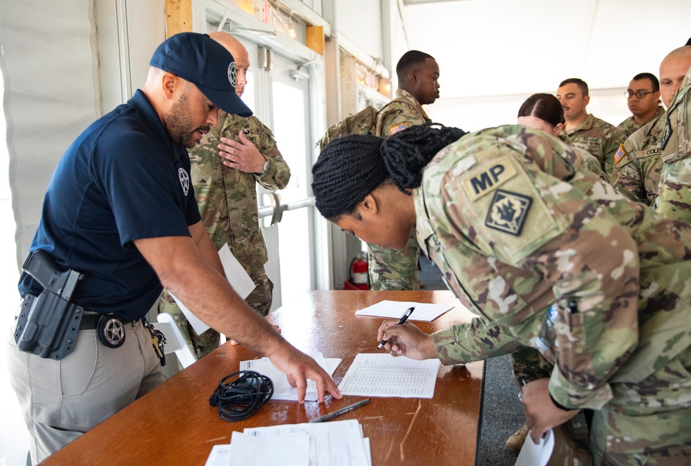 Guard Soldiers Swear in with the United States Marshals Service