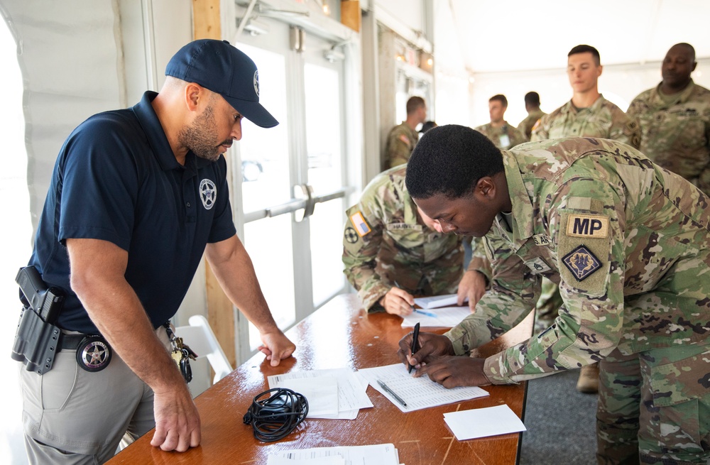 Guard Soldiers Swear in with the United States Marshals Service