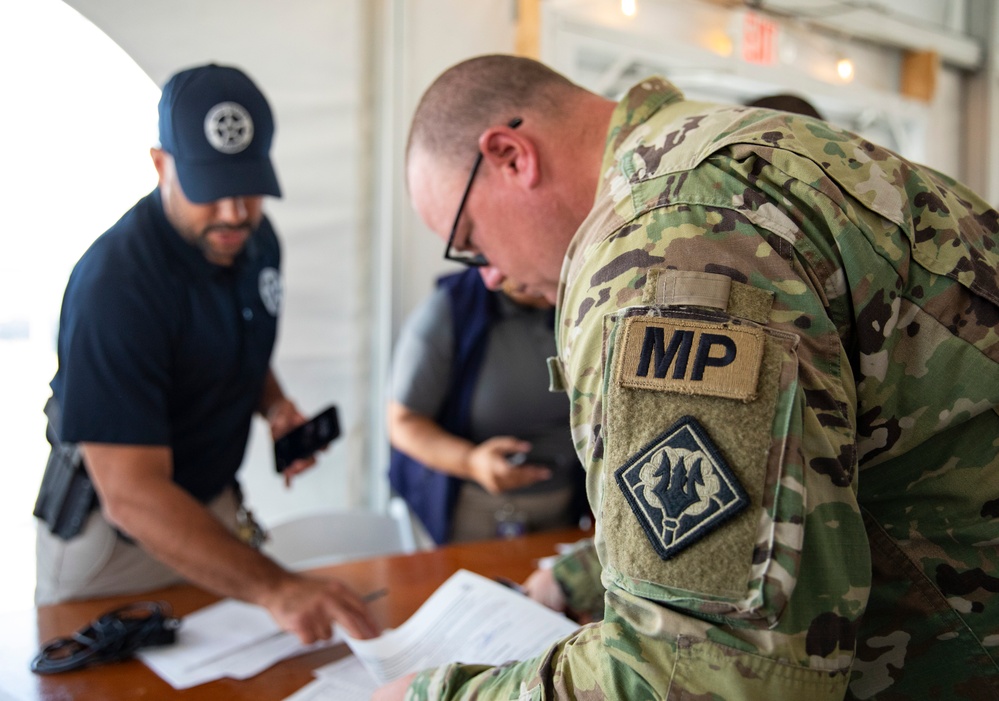 Guard Soldiers Swear in with the United States Marshals Service