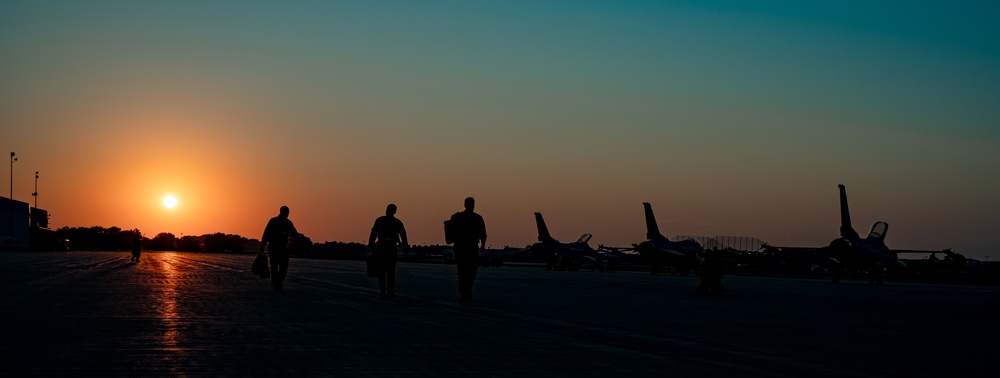 114th Fighter Wing conducts evening operations