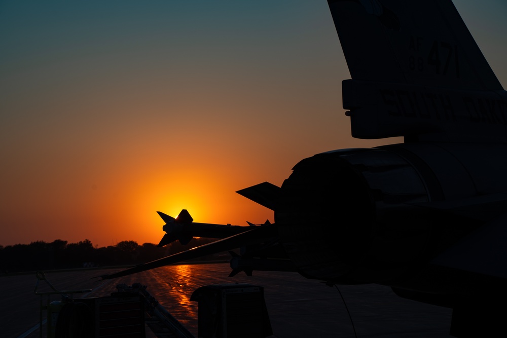 114th Fighter Wing conducts evening operations