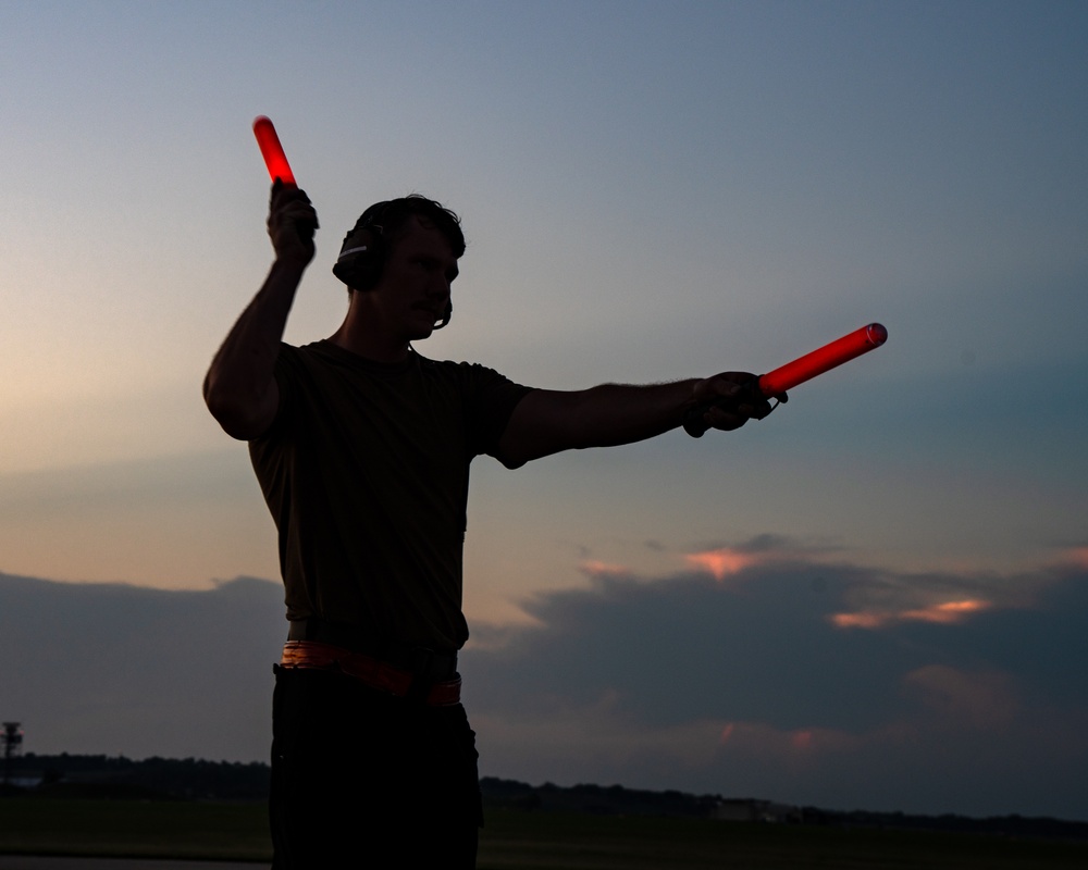 114th Fighter Wing conducts evening operations