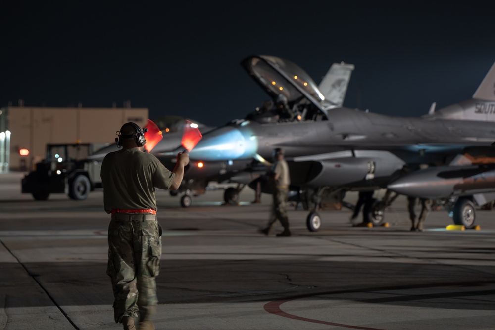114th Fighter Wing conducts evening operations