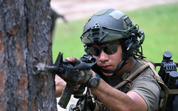 Students Interact with Role Players During Culmination Exercise
