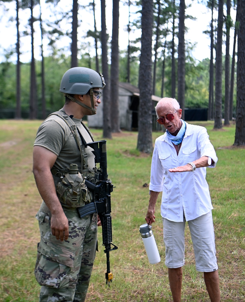 Students Interact with Role Players During Culmination Exercise