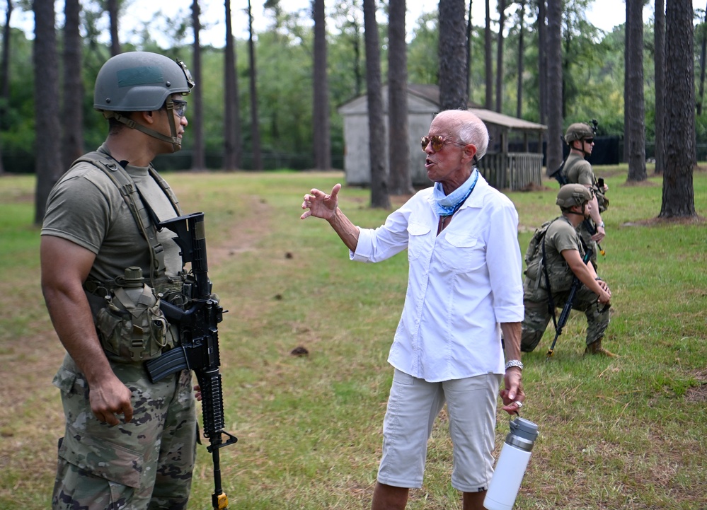 Students Interact with Role Players During Culmination Exercise