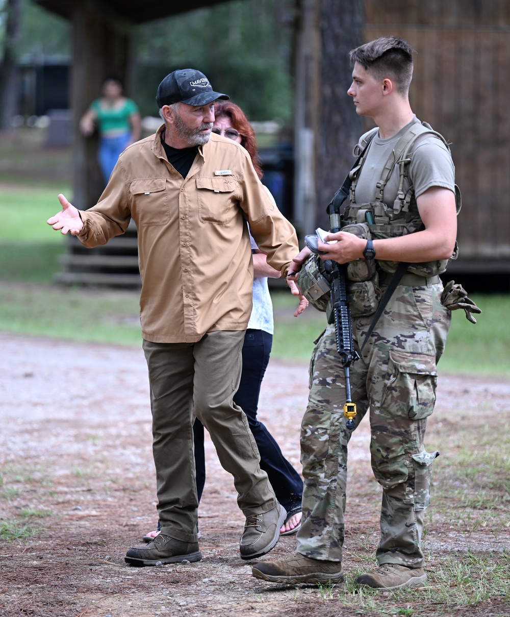 Students Interact with Role Players During Culmination Exercise