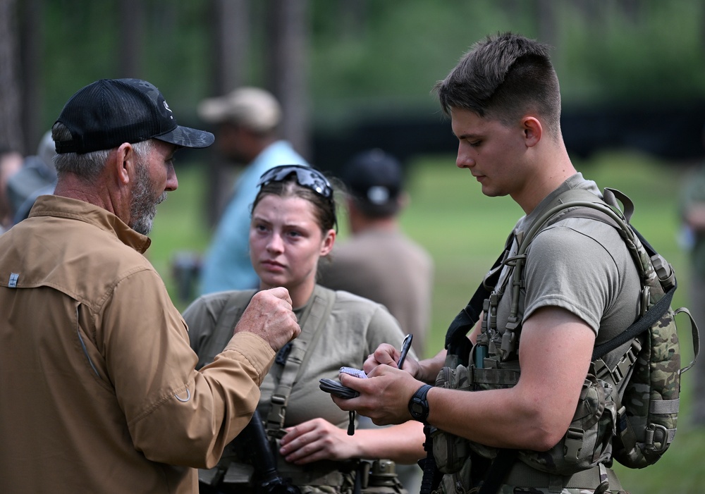 Students Interact with Role Players During Culmination Exercise