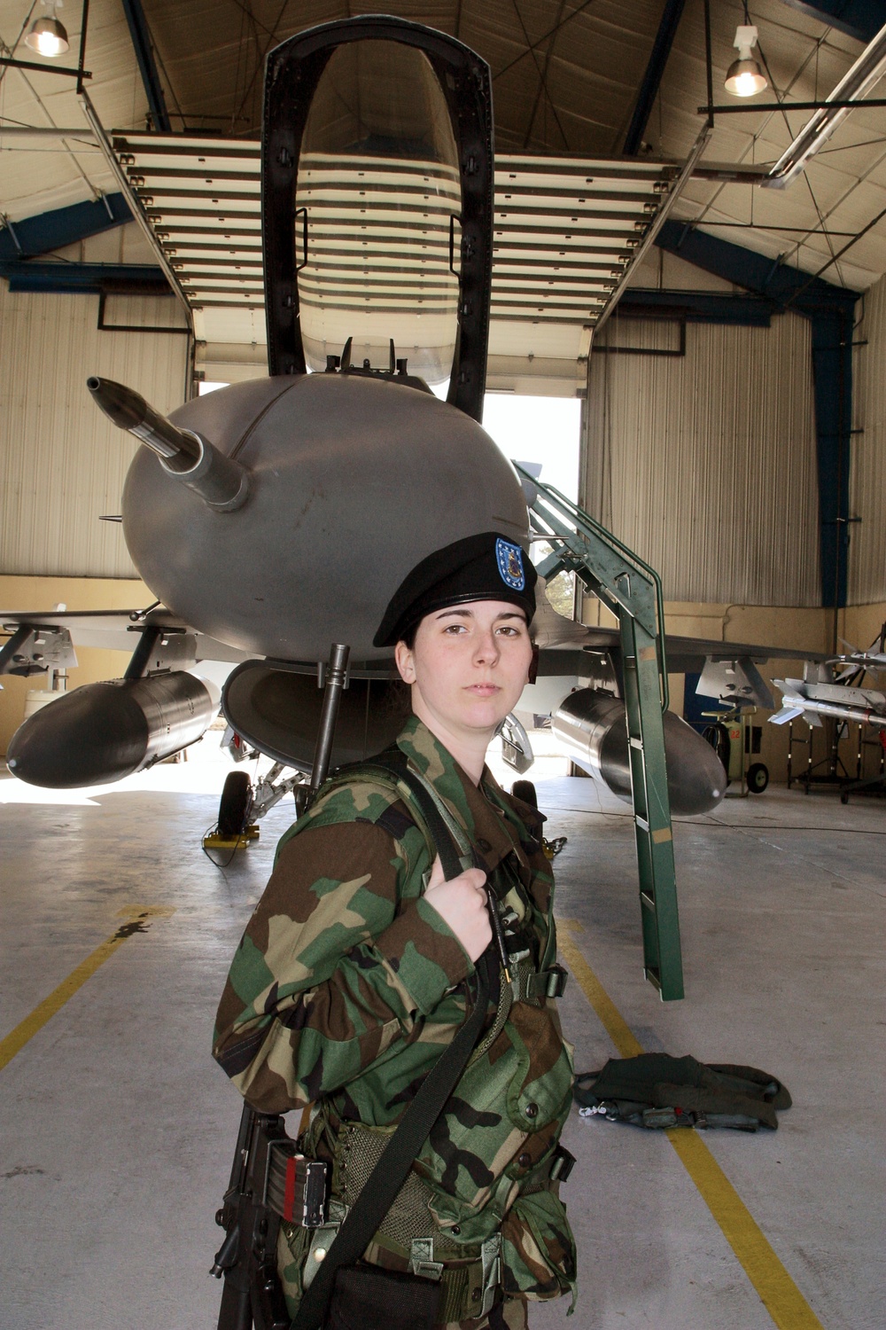 Cavalry guards the 177th Fighter Wing