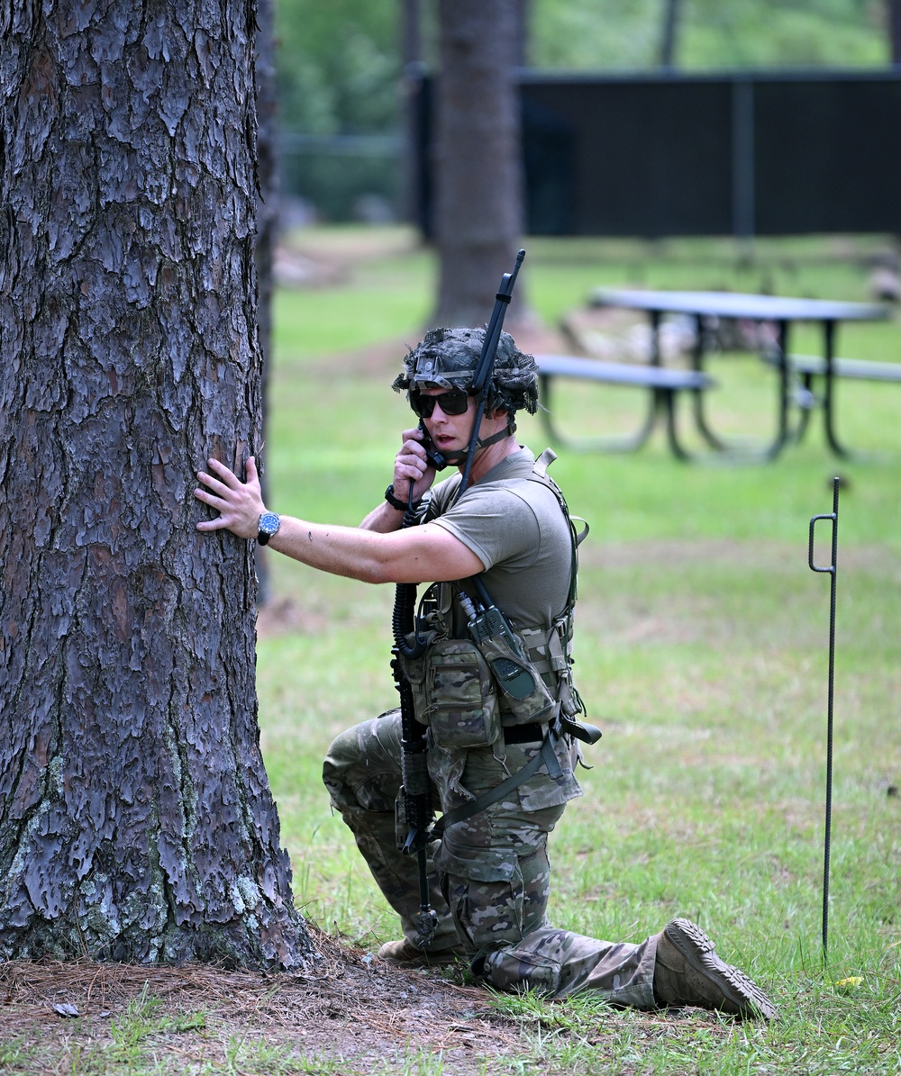 Students Interact with Role Players During Culmination Exercise