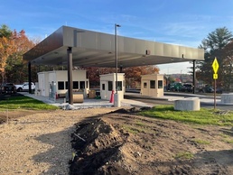 District Commander, Massachusetts Governor, cut ribbon on new Hanscom Gate