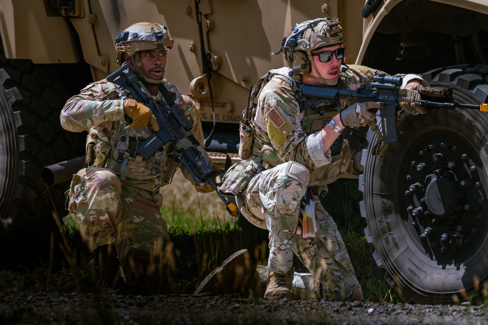 Securing the Route: 91st MSOS Convoy Response Force Participates in ARROW 2025 Week 1