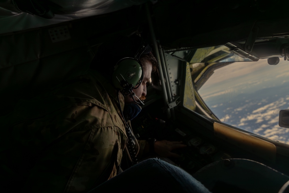 Partnership at Altitude: Washington National Guard KC-135 conducts aerial refueling training with Royal Thai Air Force F-16